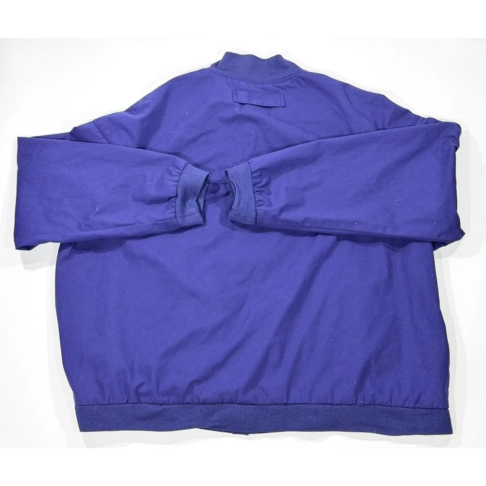 Haband Mens Navy Blue Bomber Jacket Lightweight Full Zip Style 31Y Size‎ 3X